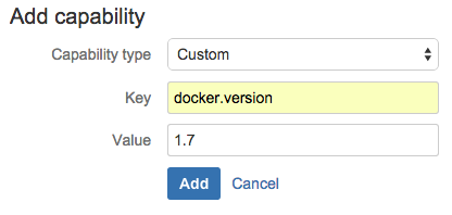 Adding a Docker version capability