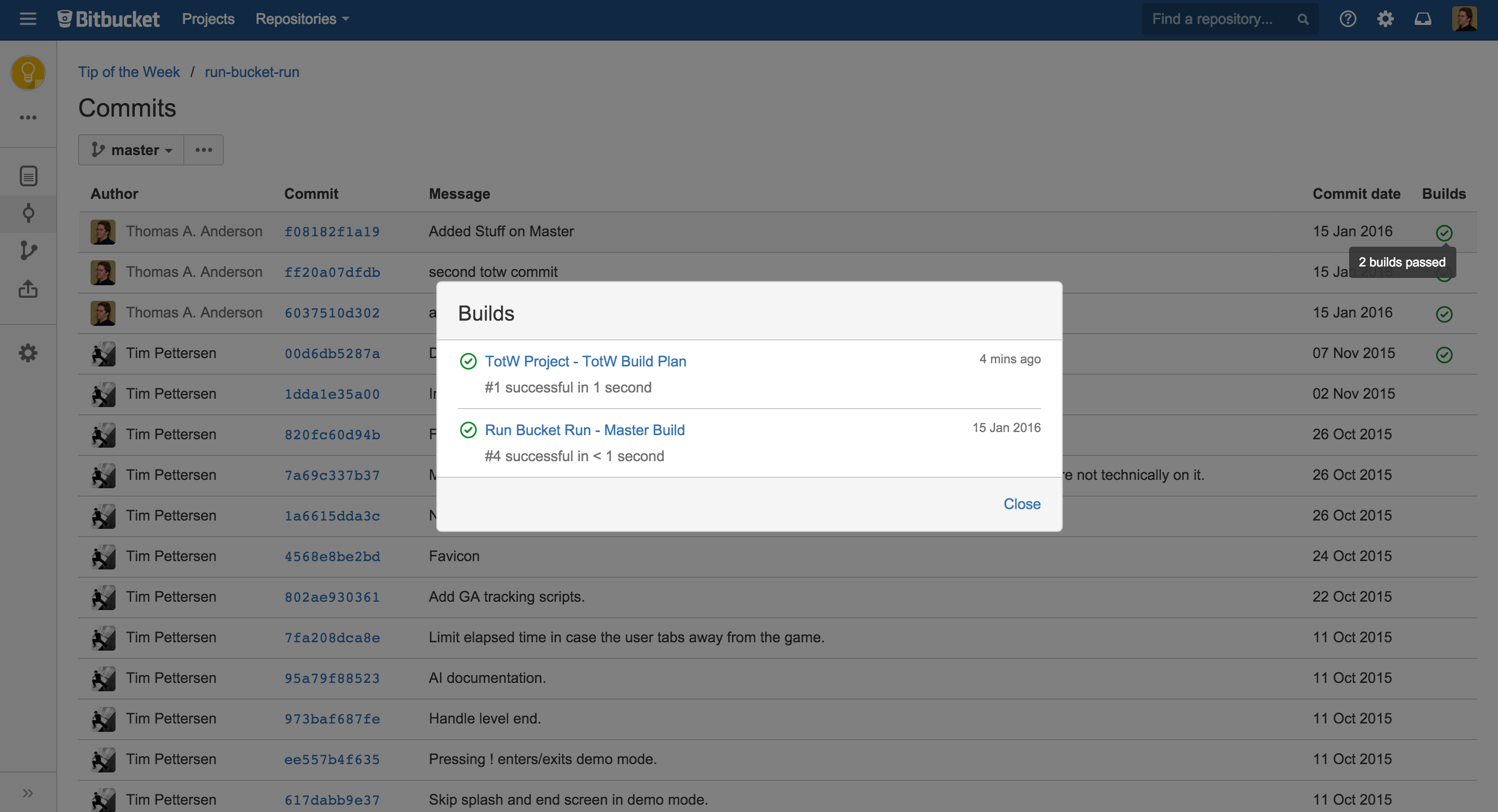 See build results in Bitbucket Server