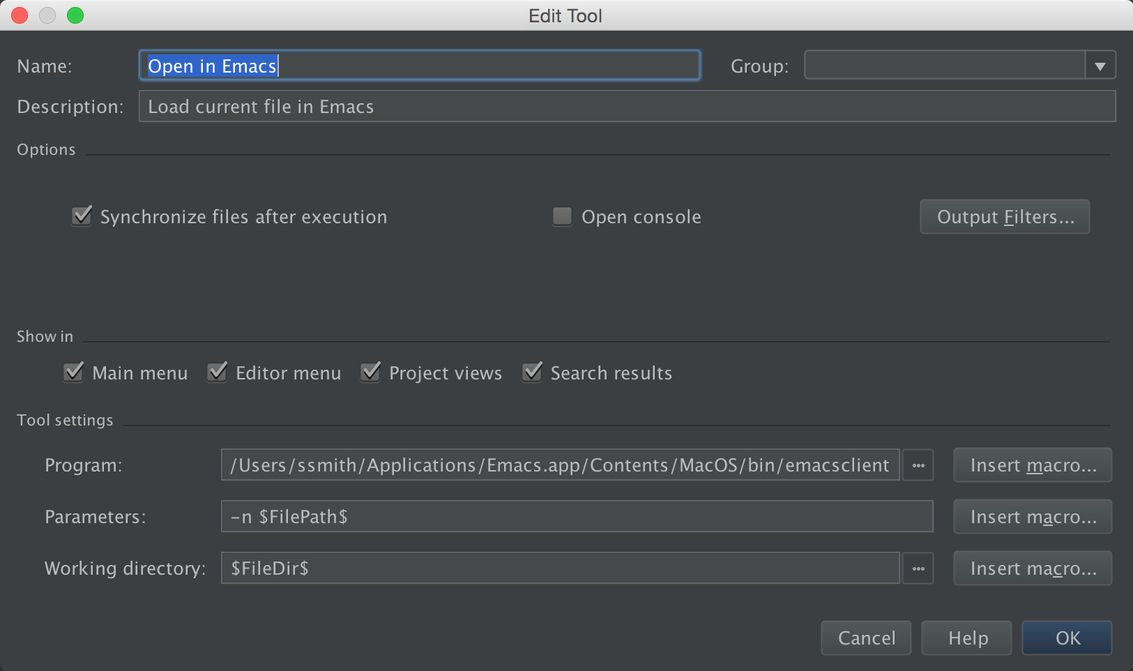 set up emacs for java on mac
