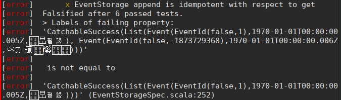 Idempotent tests with out of order events