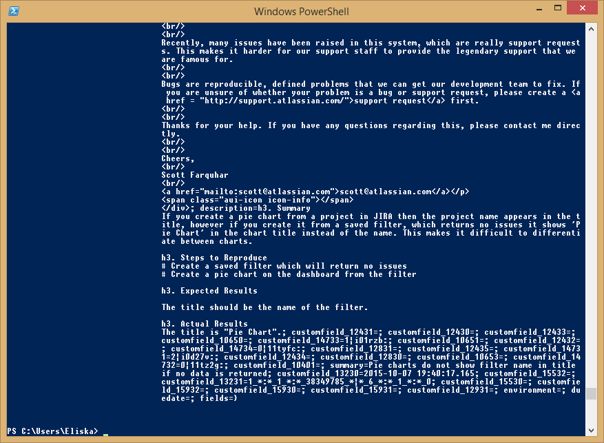 Powershell Results