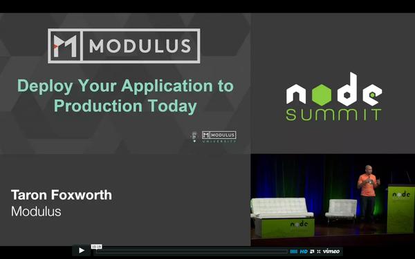 Video of Deploy your Application to Production Today